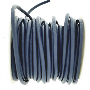 Leer Koord 3mm Grijs