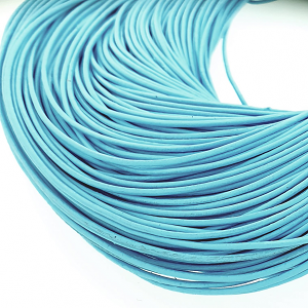 Leer Koord Turqouise 1mm