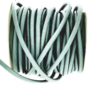 Leer Koord 3mm GrayGreen