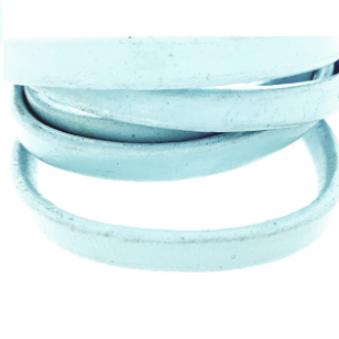 Leer Massief 10x6mm Blue