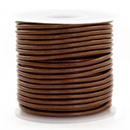 Leer Koord 3mm SaddleBrown