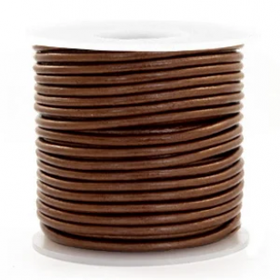 Leer Koord 3mm SaddleBrown