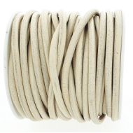 Leer Koord 3mm LightBeige
