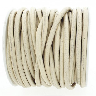 Leer Koord 3mm LightBeige