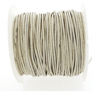 Leer Koord 1mm OffWhite