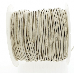 Leer Koord 1mm OffWhite