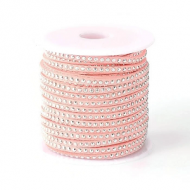 Suede Koord Studs Roze 