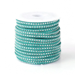 Suede Koord Studs Turqouise