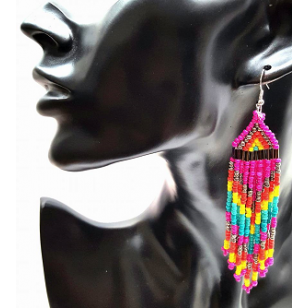 Oorbellen-Rocailles-Roze
