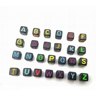 Kraal vierkant Letters  6x6 