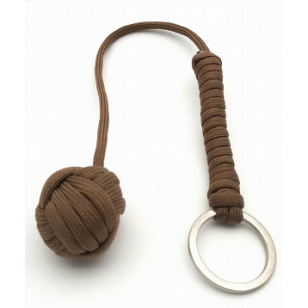 Sleutelhanger Paracord Bruin