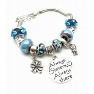 Armband lampwork  Sister