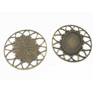 Brons Plaksteen Hanger 50mm