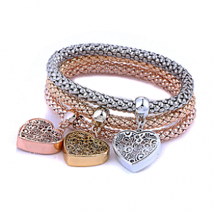 Armbanden 3color Hartjes