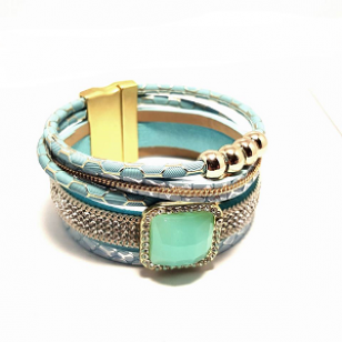 Armband-wikkel-blauw