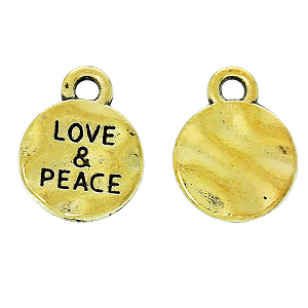 Bedel Love & Peace goud