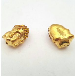 Kraal Boeddha Strass goud