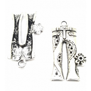 Bedel Broek bloem 35x15mm 10x