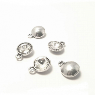 Bedel met Crystal 18x13mm