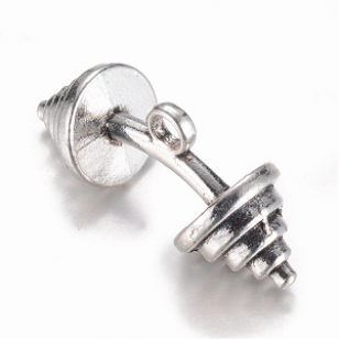 Bedel-Dumbbell-Zilver-30mm