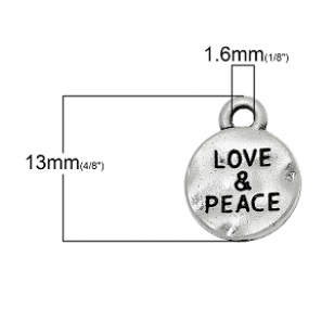 Bedel  Love & Peace Zilver