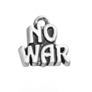 Bedel Tekst No War 12x15mm
