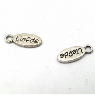 Bedel Ovaal Liefde 15x6mm