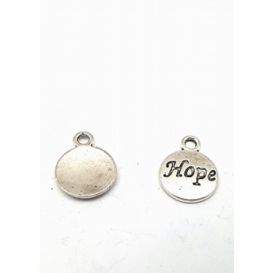 Bedel  rond met tekst : Hope
