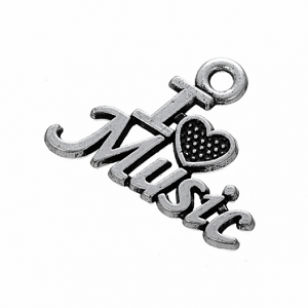 Bedel I love Music 20x16mm