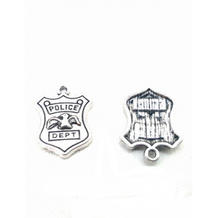 Bedel zilverkleur Politie Badge  