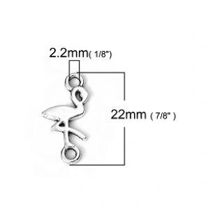 Tussenstuk Bedel Flamingo zilver