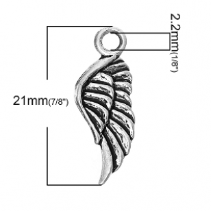 Bedel Vleugel Wing zilver