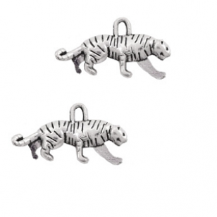 Bedel Tijger Zilver 22x11mm