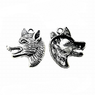 Bedel Wolf Hoofd 30x30mm