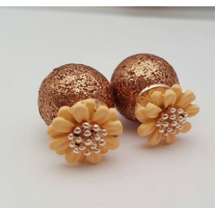 Oorbellen - Bloemen - Goud