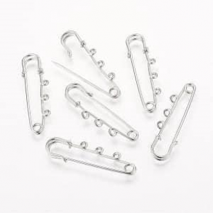 Veiligheidsspeld Broche Nickel