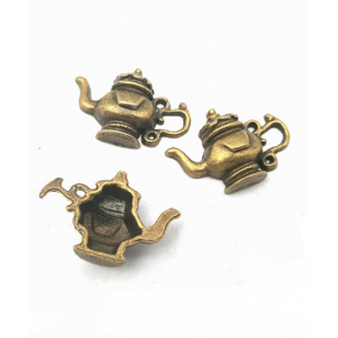 Bronzen Bedel  Theepot 20x