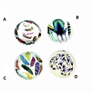 Plaksteen Glas 25mm-#01