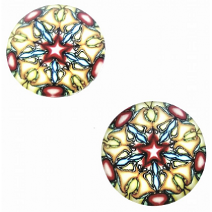 Glas Cabochon 25mm rond #6