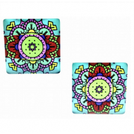 Glas Cabochon 25mm #06