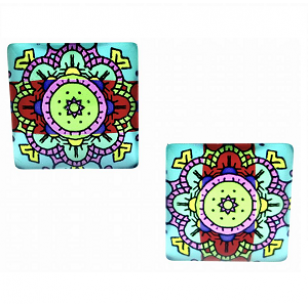 Glas Cabochon 25mm #06