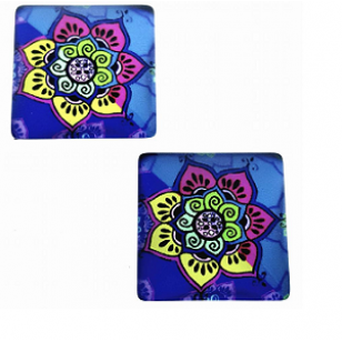 Glas Cabochon 25mm #05
