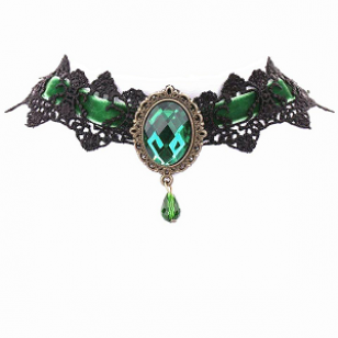 Choker-Kant-Fluweel-Groen