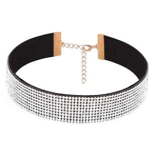 Choker Ketting Zilver Bling