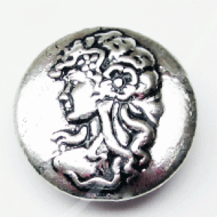 Chunk Vrouw Metaal 18mm