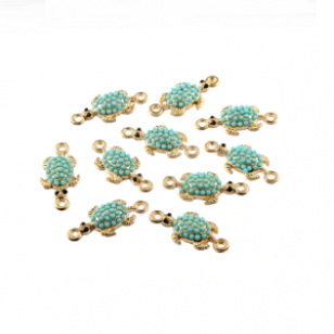 Tussenstuk Schildpad Turkoois