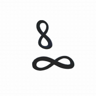 Tussenstuk-Infinity-Zwart