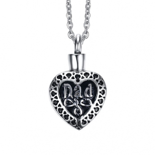 Ketting met Hanger Urn Vader RVS