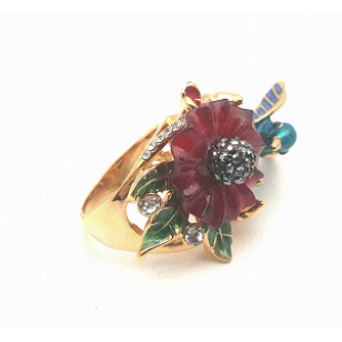 Ring Kolibrie bezet met Swarovski  #1