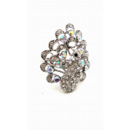 Ring met Pauw bezet met  Swarovski kristallen  #9